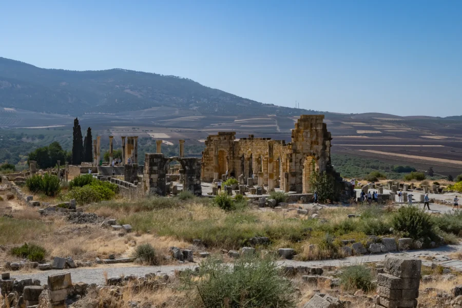 Volubilis Morocco Roman ruins near Meknes and Fes UNESCO site
