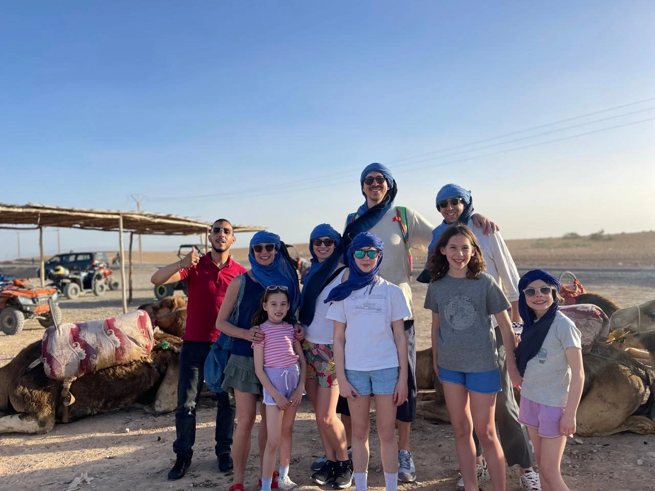 Agafay Desert Morocco: A Unique Desert Experience Near Marrakech The Agafay Desert in Morocco is a stunning and peaceful destination located just 40 minutes from Marrakech. For travelers from the United States looking for a memorable and accessible desert experience, Agafay offers the perfect combination of adventure, comfort, and authenticity. Unlike the Sahara sand dunes, the Agafay Desert is a rocky desert landscape with wide open plains, gentle hills, and breathtaking views of the Atlas Mountains. This makes it an excellent choice for visitors who want a desert tour near Marrakech without long driving days. Agafay has become especially popular among American families traveling to Morocco, honeymoon couples, and private tour guests seeking a luxury yet relaxed desert experience. ⸻ Why American Travelers Choose the Agafay Desert For visitors searching online for “desert tour from Marrakech” or “Agafay Desert tour Morocco”, Agafay stands out for several reasons: • Easy access from Marrakech hotels and riads • Ideal for private family tours in Morocco • Luxury desert camps with modern comfort • Camel rides, quad biking, and sunset experiences • Traditional Moroccan dinner under the stars The mild climate during winter makes Agafay an excellent choice for travelers booking a Christmas vacation in Morocco or a winter escape from the USA. ⸻ Christmas in Morocco: Agafay Desert Family Experience Spending Christmas in Morocco is a growing trend among American travelers. Instead of snow and cold weather, families enjoy sunshine, open landscapes, and warm Moroccan hospitality. With Moroccan Odyssey, guests can book a 12-day private Morocco tour that includes cities, culture, and a relaxing stop in the Agafay Desert. Each itinerary is custom-designed to fit family needs, travel pace, and interests. ⸻ Picture Explanation (Optimized for SEO & ALT Text) This photo shows our experienced local Moroccan guide with two families from the United States enjoying their Christmas holiday in Morocco during a 12-day private family tour organized by Moroccan Odyssey. The picture was taken in the Agafay Desert near Marrakech, where the families stopped to enjoy a desert experience together. Wearing traditional desert scarves, both adults and children embraced the local culture while discovering one of Morocco’s most beautiful natural landscapes. This moment perfectly represents what American travelers look for when searching for private Morocco tours, family-friendly desert experiences, and custom Morocco travel packages. Two American families enjoy a memorable Christmas vacation in Morocco during a 12-day private family tour with Moroccan Odyssey, captured in the stunning Agafay Desert near Marrakech. Guided by an experienced local guide, both adults and children discover Morocco’s unique desert landscape, culture, and hospitality in a safe, personalized, and family-friendly travel experience. A magical Christmas in Morocco ✨ Two American families discovering the Agafay Desert during their 12-day private family tour.