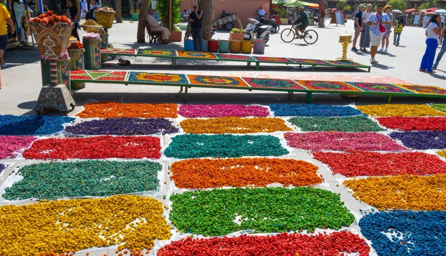 Discover Morocco through its rich culture, ancient cities, Atlas Mountains, and the golden dunes of the Sahara Desert